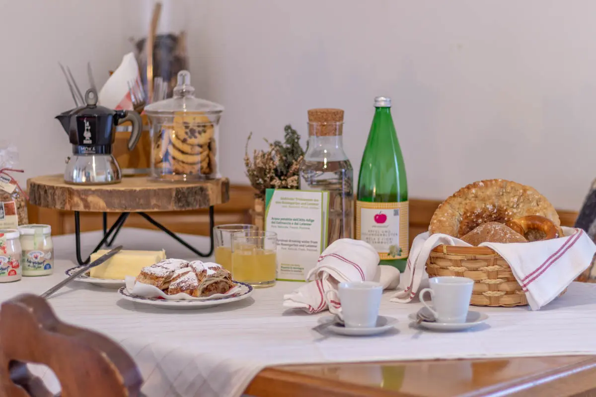 Welcome basket with local typical products